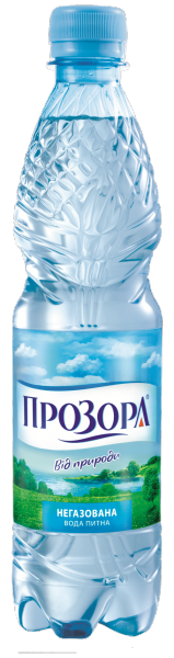 Вода питна негазована "Прозора від природи" 0,5л